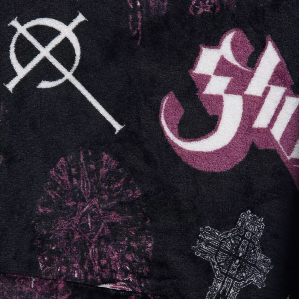 Ghost Icons‎ Fuzzy Oversized Hoodie Hot Topic Papa Emeritus Nameless Ghoul - Picture 4 of 4